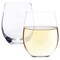 Aged to Perfection Decorative Stemless Wine Glass for Birthday Party Gift, 2 Pack, 18 oz